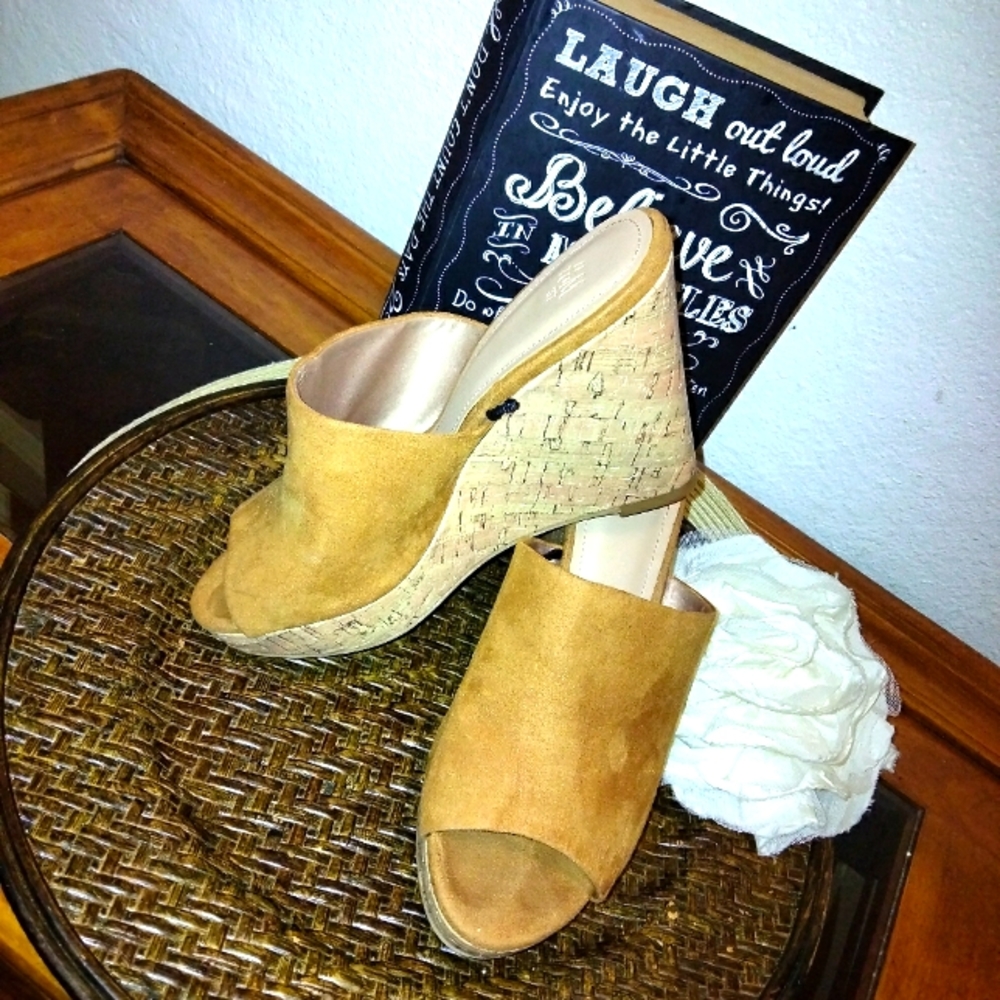 H&M Faux Suede Wedges